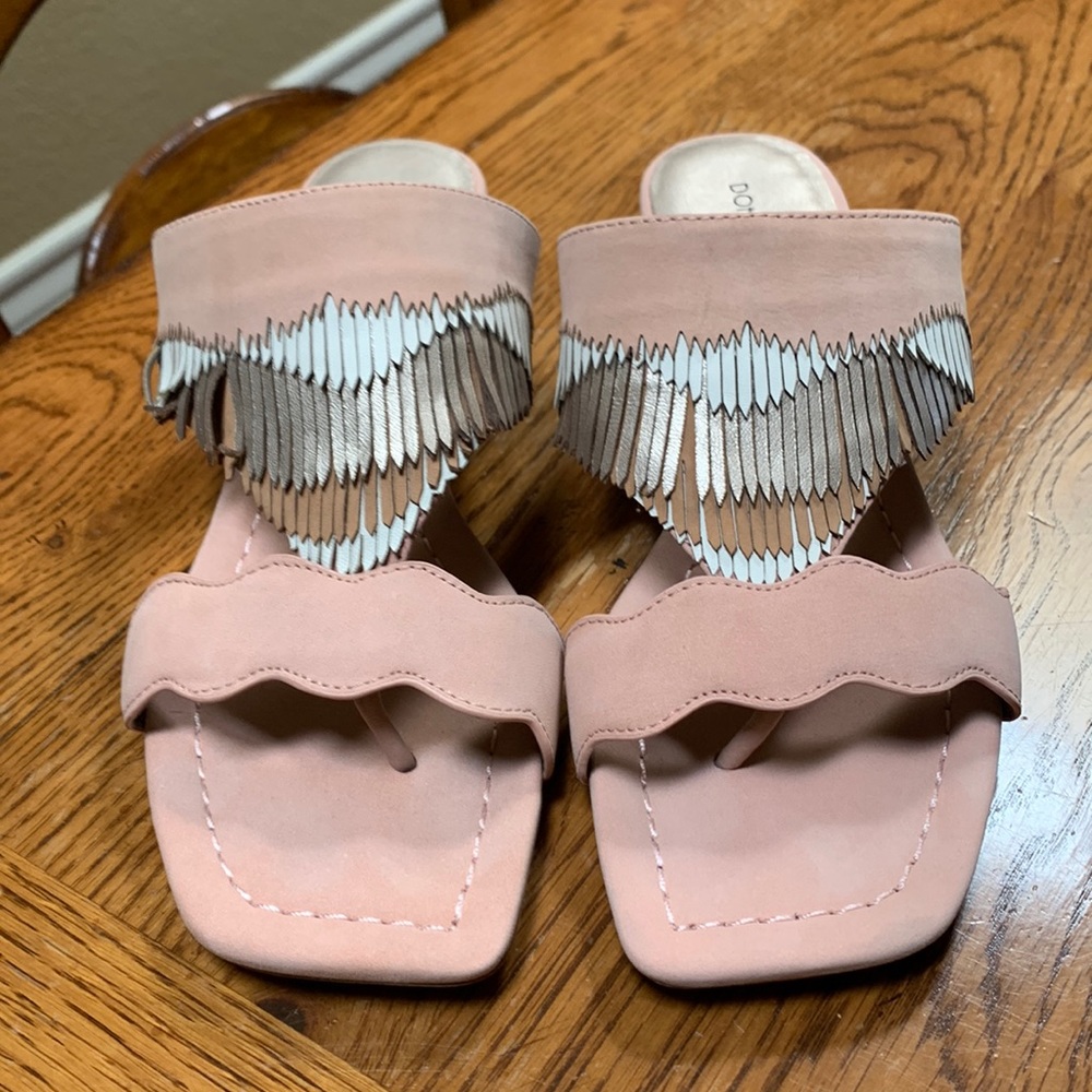 Donald J Pliner Women’s Darcie Slide Sandal in Rose 8M